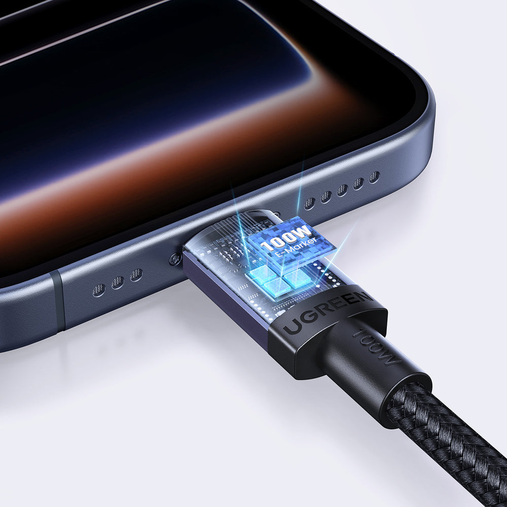 Ugreen USB-C to USB-C PD Cable 100W 5A 2m - Black_9