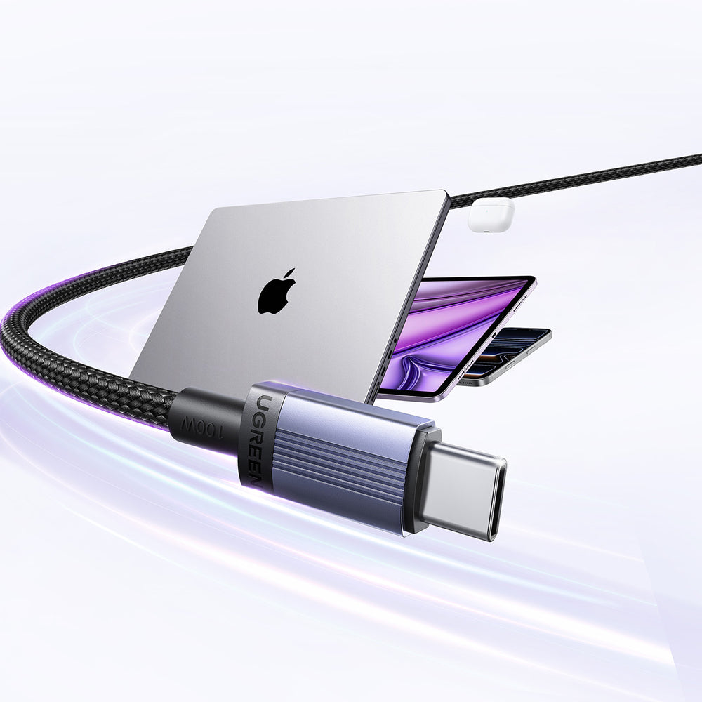 Ugreen USB-C to USB-C PD Cable 100W 5A 2m - Black_2