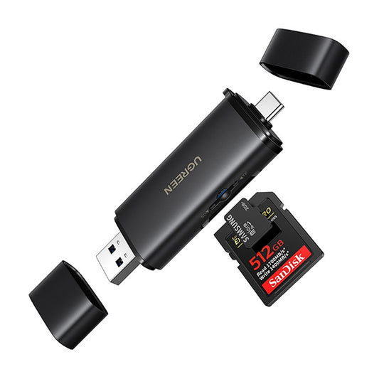 Ugreen 2in1 USB-C / USB-A SD 4.0 UHS-II Card Reader - Black_0