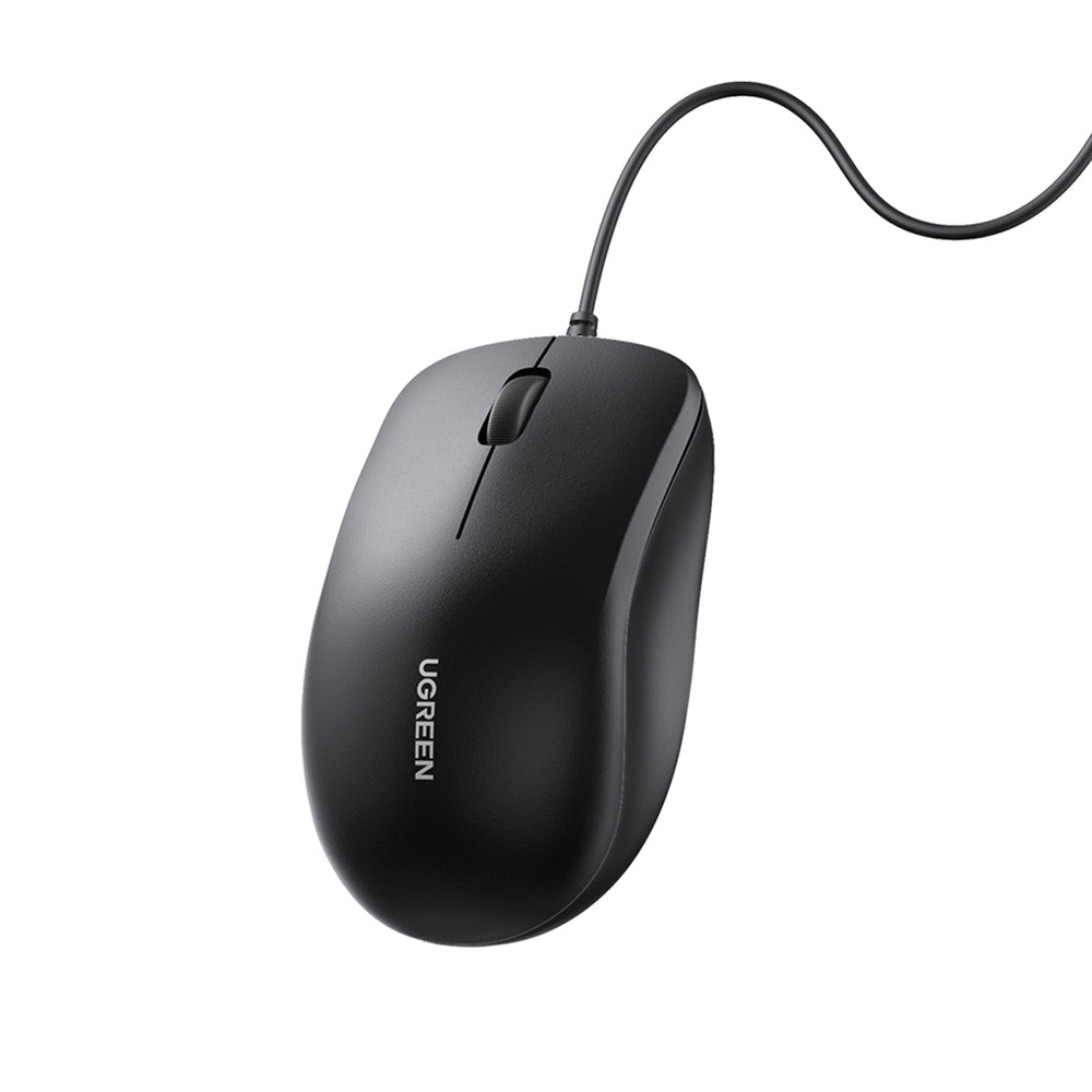 Wired Mouse UGREEN MU007, 1200DPI, 1.5m, Black _0