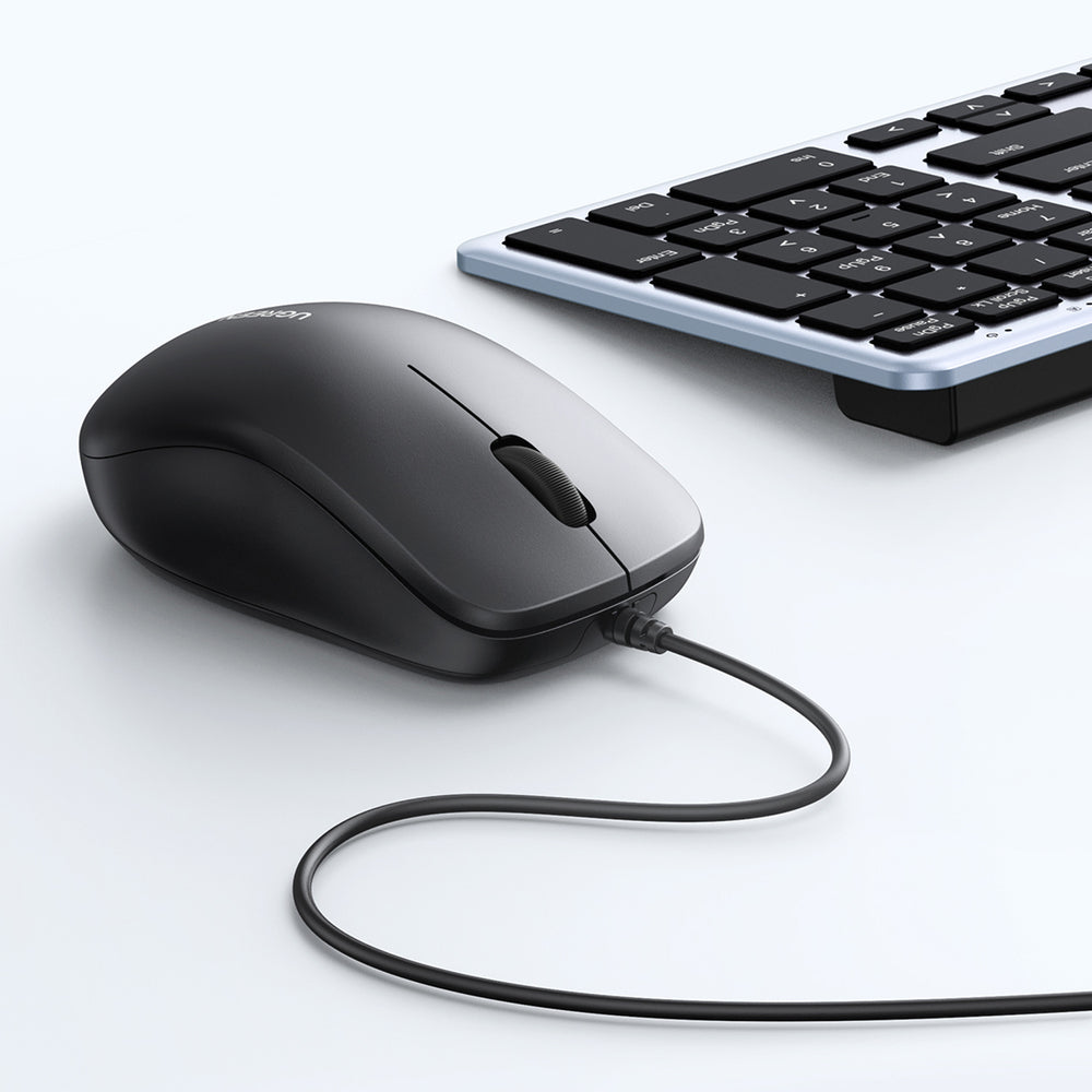 Wired Mouse UGREEN MU007, 1200DPI, 1.5m, Black _2