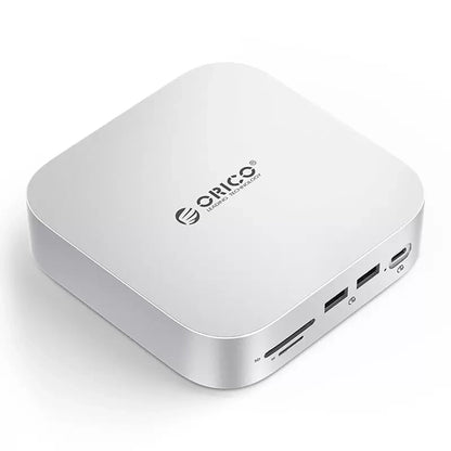 Multifunctional Hub Orico MiniLink M48PR for Apple Mac Mini M4, 9in1, Silver _0