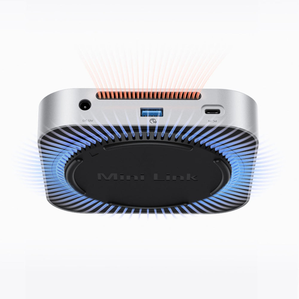 Multifunctional Hub Orico MiniLink M49P for Apple Mac Mini M4, 9in1, Silver _3
