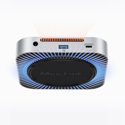 Multifunctional Hub Orico MiniLink M49P for Apple Mac Mini M4, 9in1, Silver _3