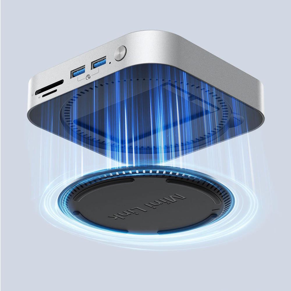 Multifunctional Hub Orico MiniLink M49P for Apple Mac Mini M4, 9in1, Silver _8