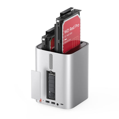Orico MiniTower Docking Station with Hard Drive Bays for up to 56TB - Silver_3