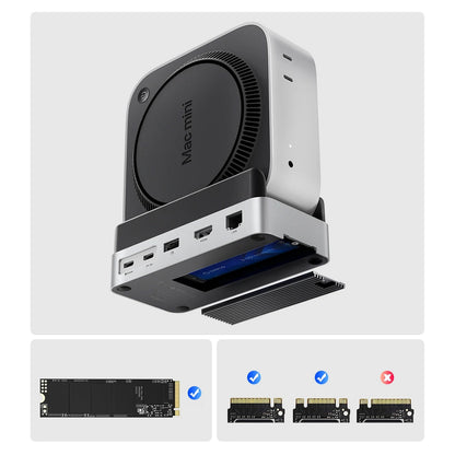 Orico MiniDock 10-in-1 Docking Station with SSD Hard Drive Bay - Silver_3