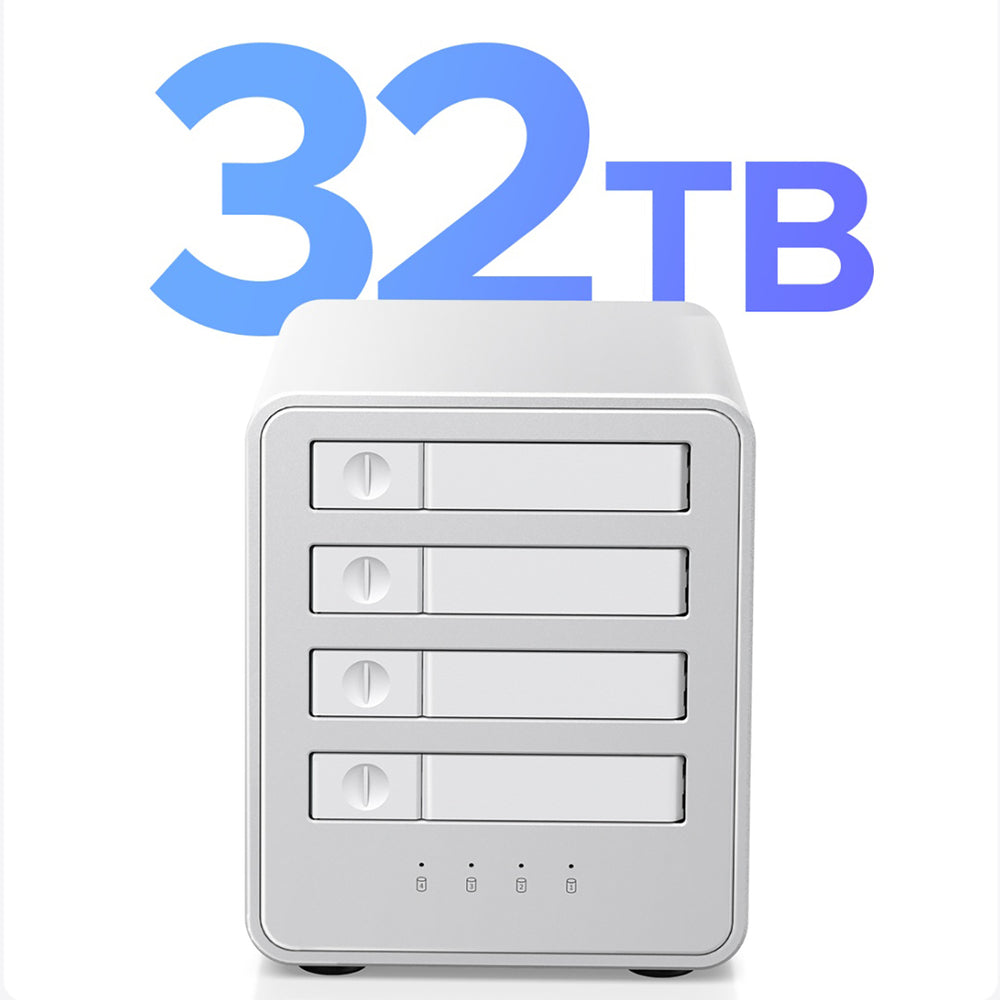 Orico 8848RC3 DAS Series 4-bay 2.5" HDD/SSD/M.2 SATA/mSATA Disk Array - White_3