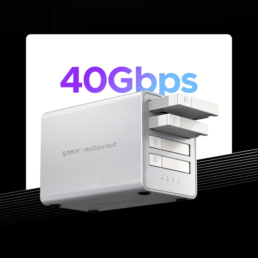 Orico 8848U4 DAS Series 4-Bay M.2 NVMe SSD Disk Array - White_5