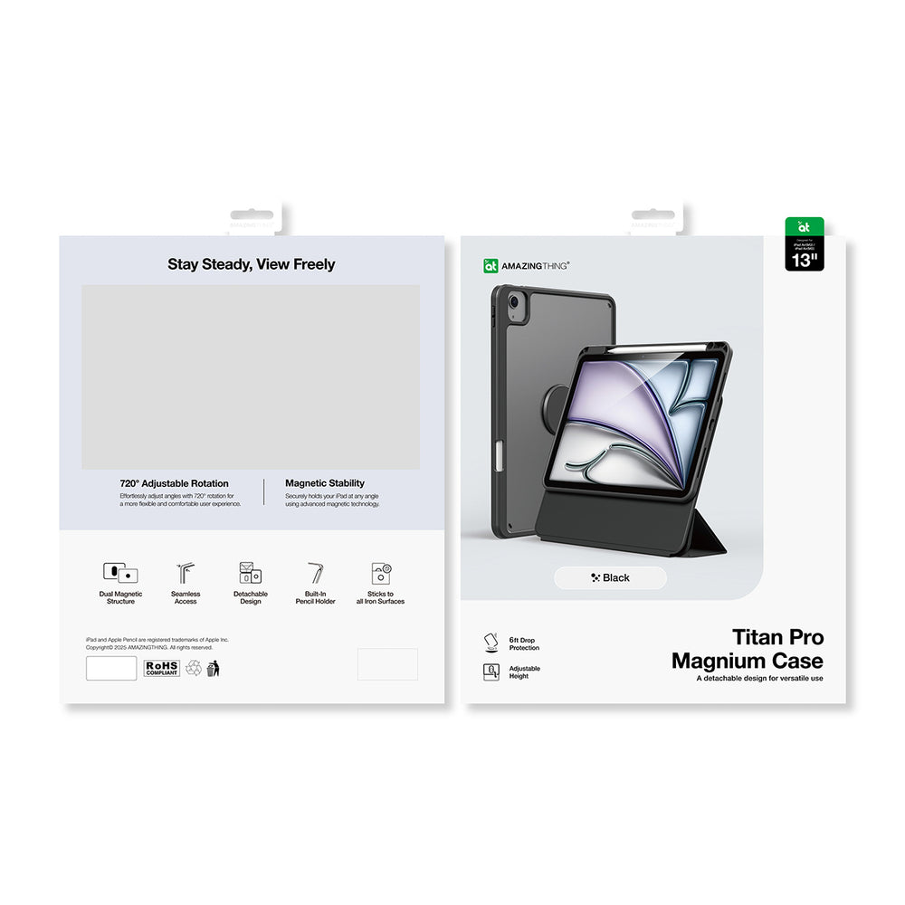 AmazingThing Titan Pro Mag Case for iPad Air 13" M2/M3/M4 (2024/2025/2026) - black_4