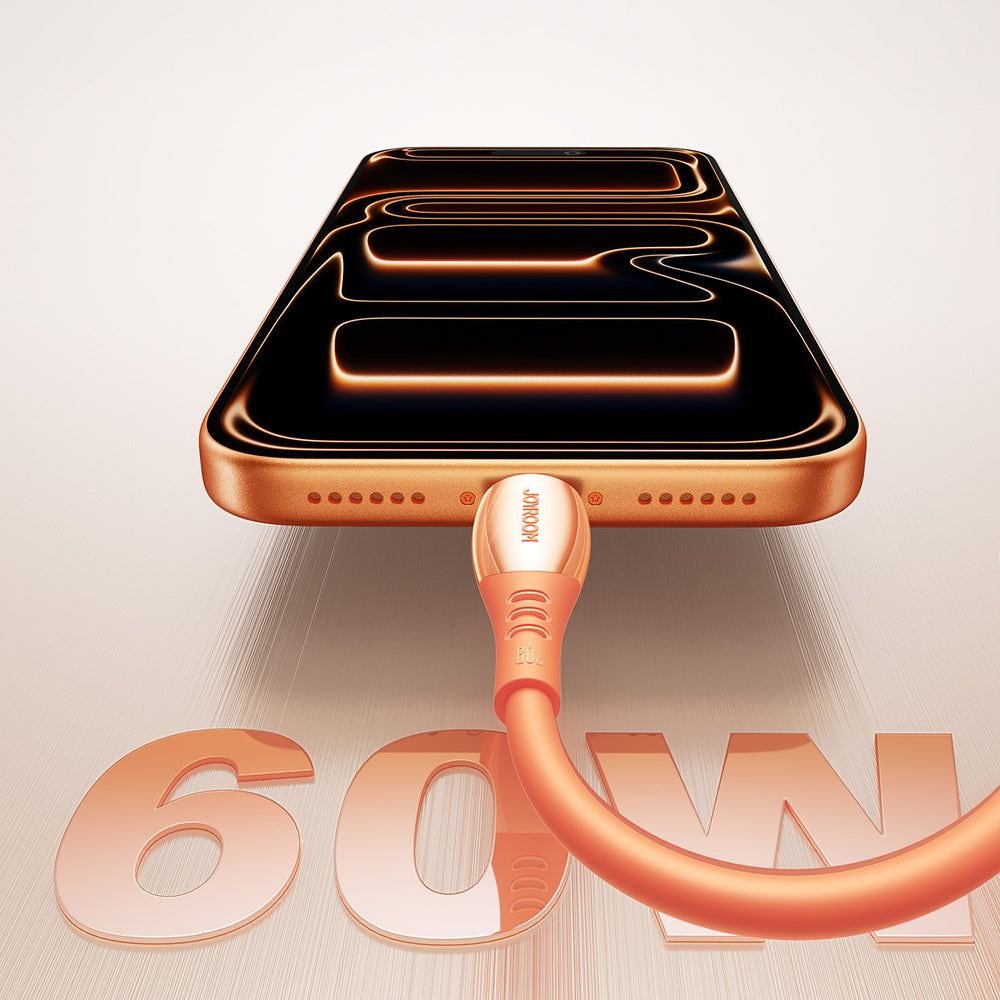 USB-C to USB-C Cable Joyroom S-A59 Vibrant, 60W, 3A, 1.2m, Orange _4