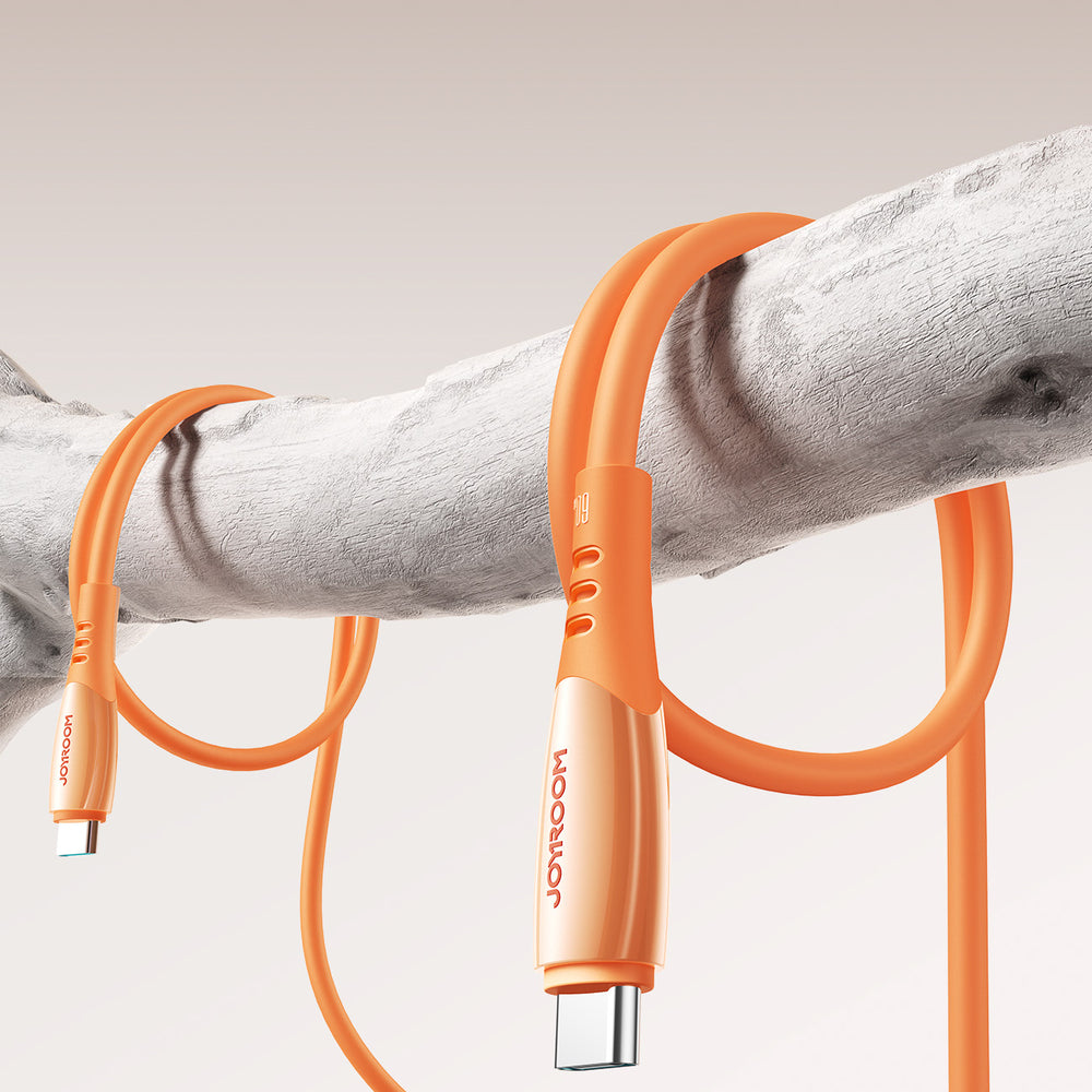 USB-C to USB-C Cable Joyroom S-A59 Vibrant, 60W, 3A, 1.2m, Orange _5