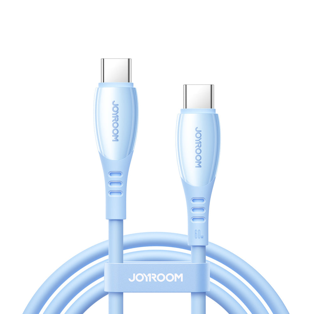 USB-C to USB-C Cable Joyroom S-A59 Vibrant, 60W, 3A, 1.2m, Blue _0