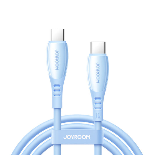 USB-C to USB-C Cable Joyroom S-A59 Vibrant, 60W, 3A, 1.2m, Blue _0