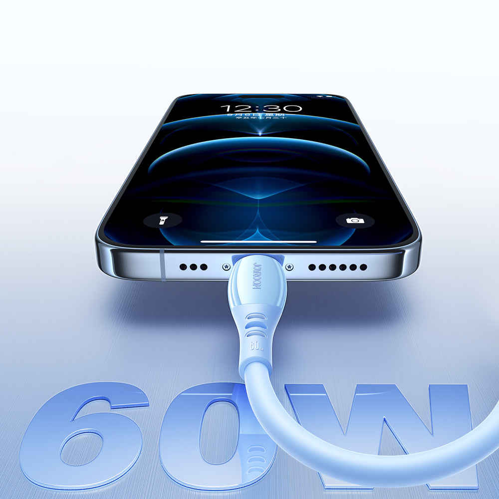 USB-C to USB-C Cable Joyroom S-A59 Vibrant, 60W, 3A, 1.2m, Blue _6