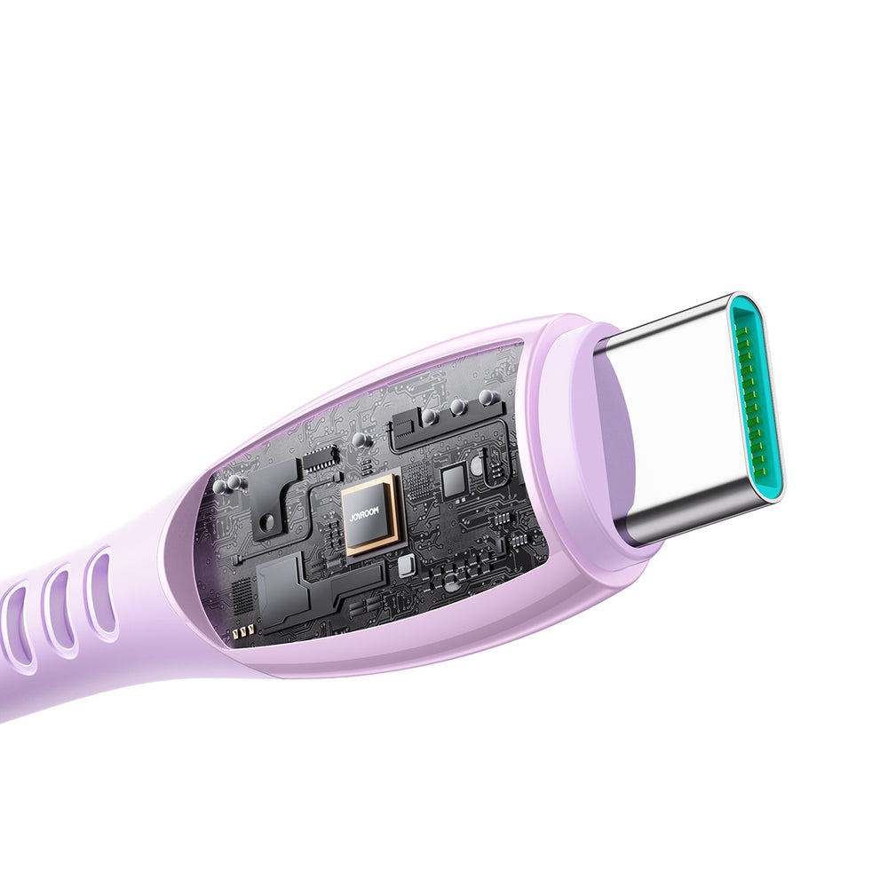 Joyroom S-A59 Vibrant Series 60W USB-C - USB-C Cable 1.2m - Purple_3
