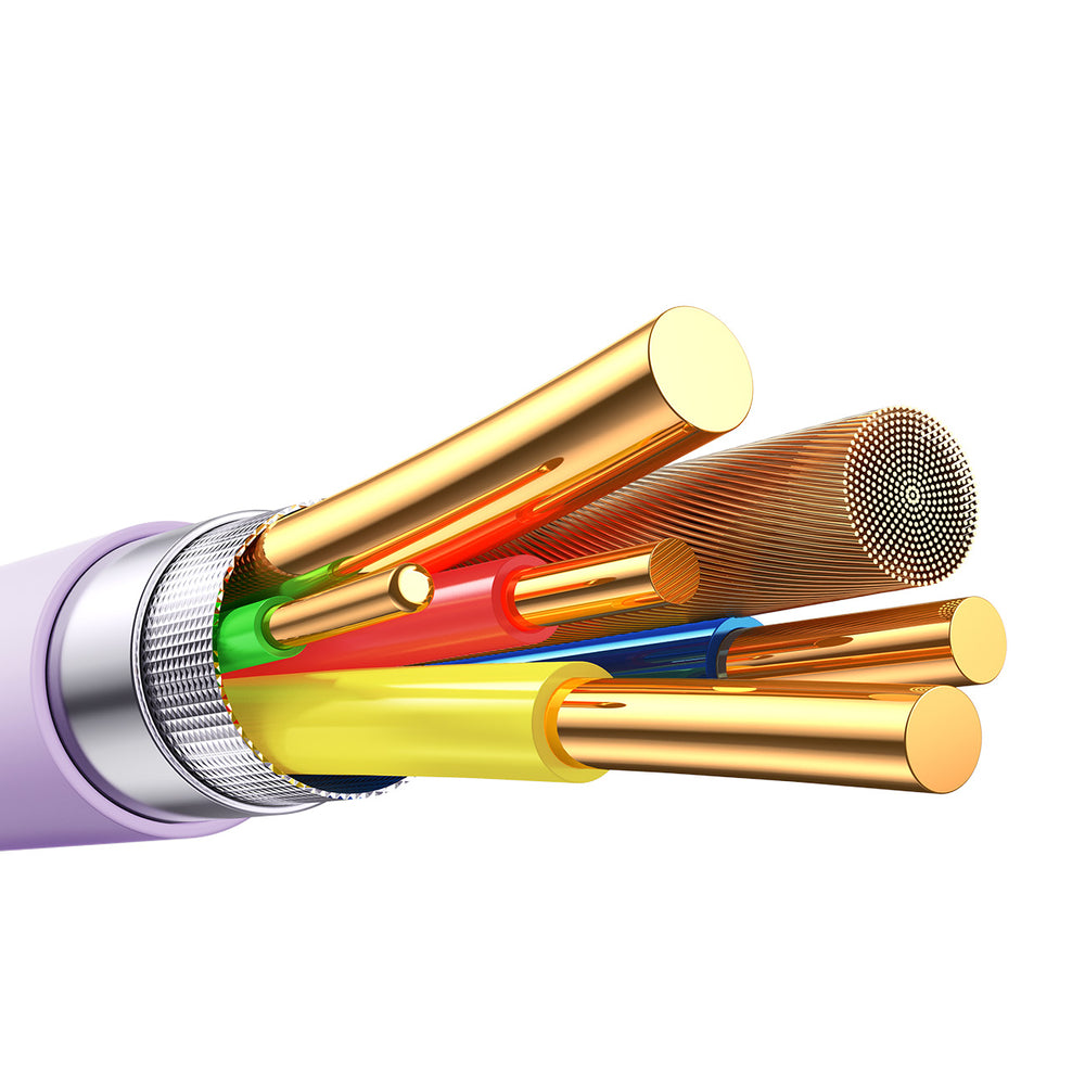 Joyroom S-A59 Vibrant Series 60W USB-C - USB-C Cable 1.2m - Purple_4