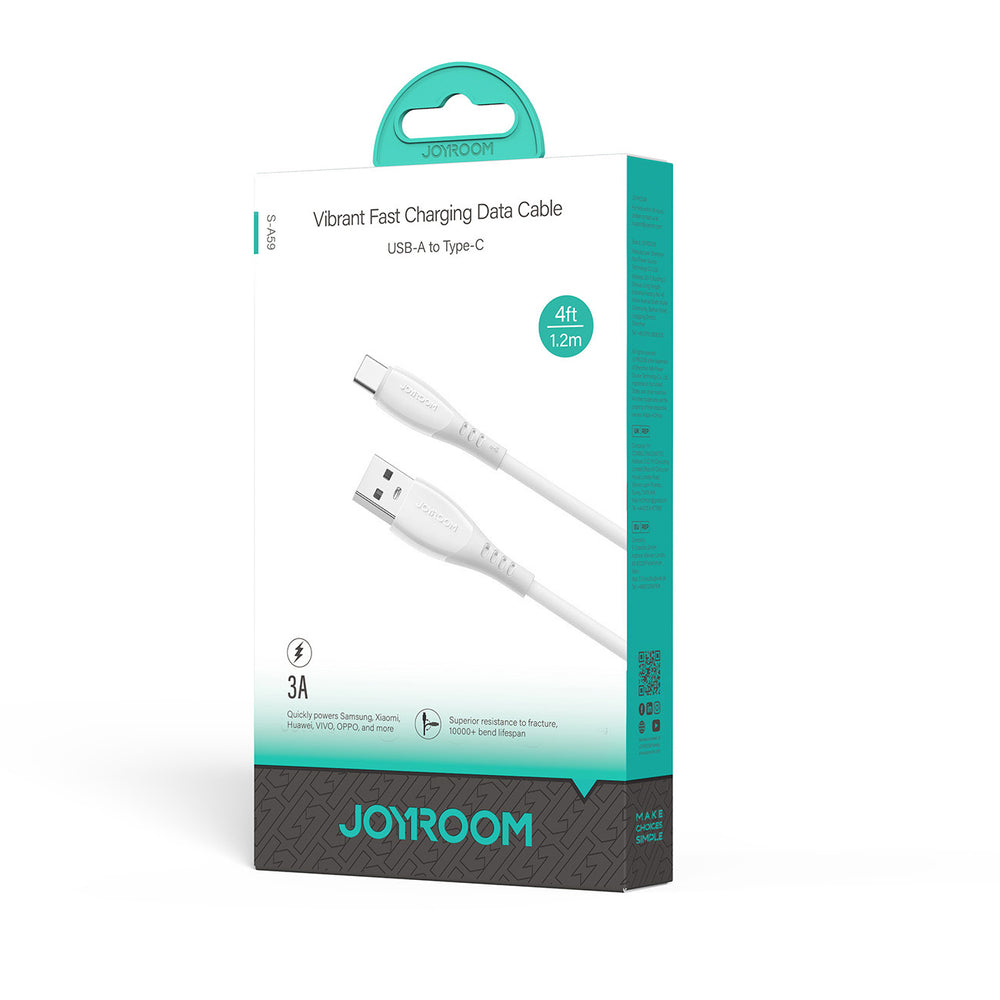 Joyroom S-A59 Vibrant Series 3A USB-A - USB-C cable 1.2m - white_2