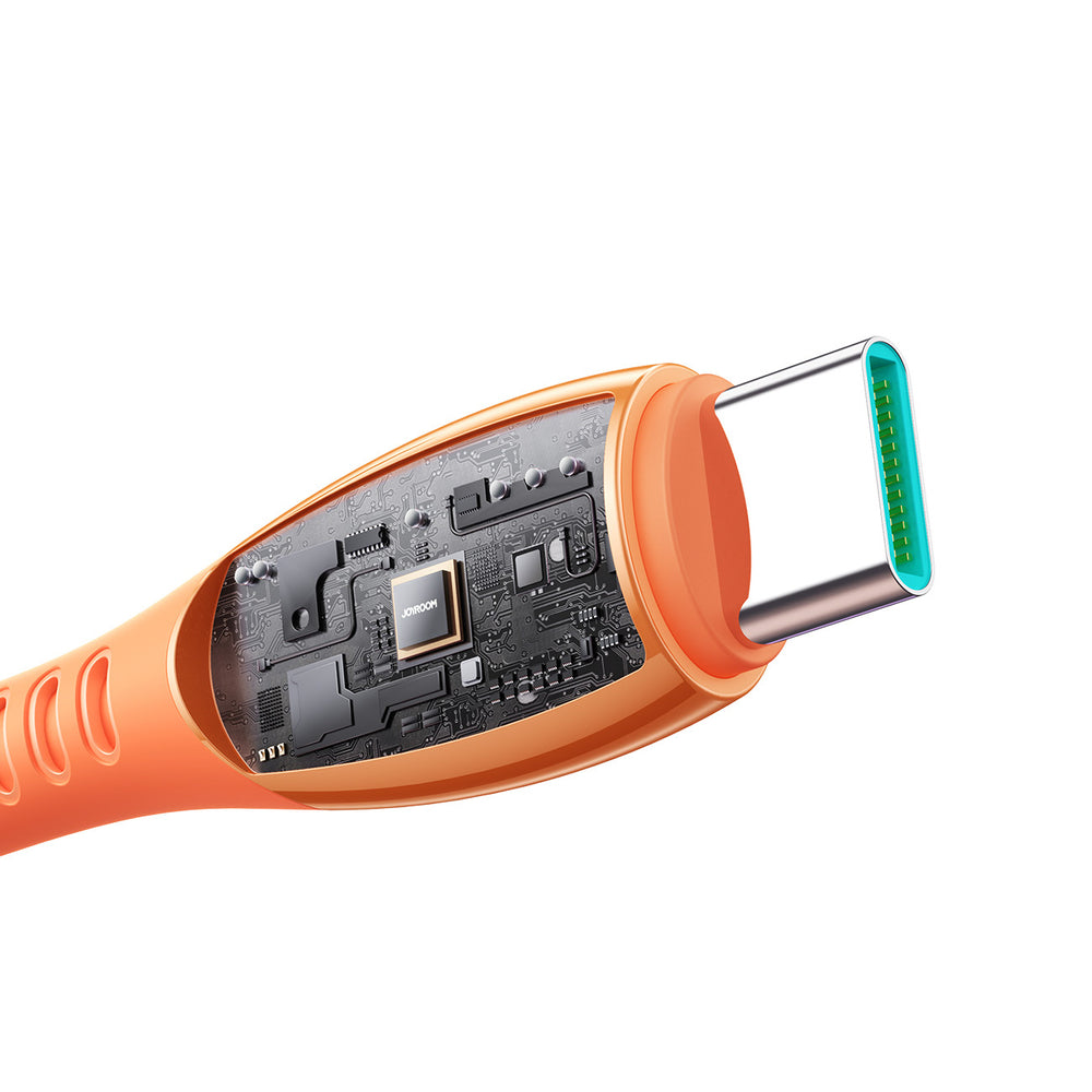 Joyroom S-A59 Vibrant Series 3A USB-A - USB-C Cable 1.2m - Orange_3