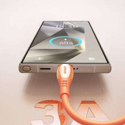 Joyroom S-A59 Vibrant Series 3A USB-A - USB-C Cable 1.2m - Orange_4