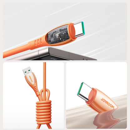 Joyroom S-A59 Vibrant Series 3A USB-A - USB-C Cable 1.2m - Orange_7