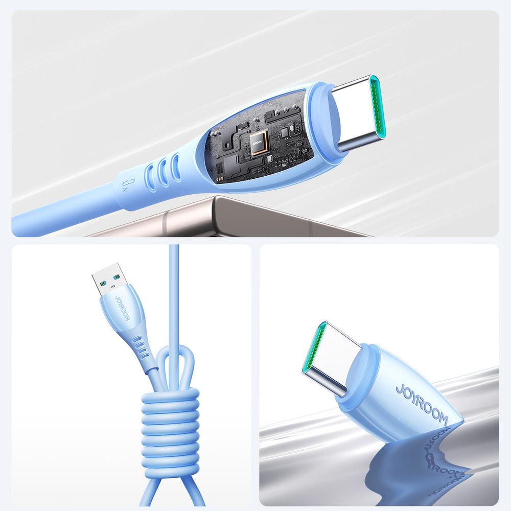 Joyroom S-A59 Vibrant Series 3A USB-A - USB-C cable 1.2m - blue_10