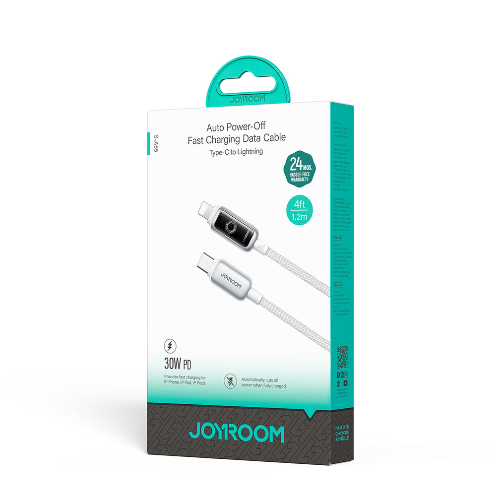 Kabel Joyroom S-A55 StarFlight 30W USB-C - Lightning 1,2m - biały_1