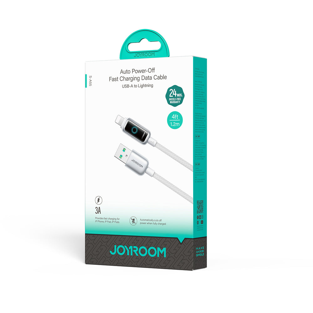 Kabel Joyroom S-A55 StarFlight 3A USB-A - Lightning 1,2m - biały_3