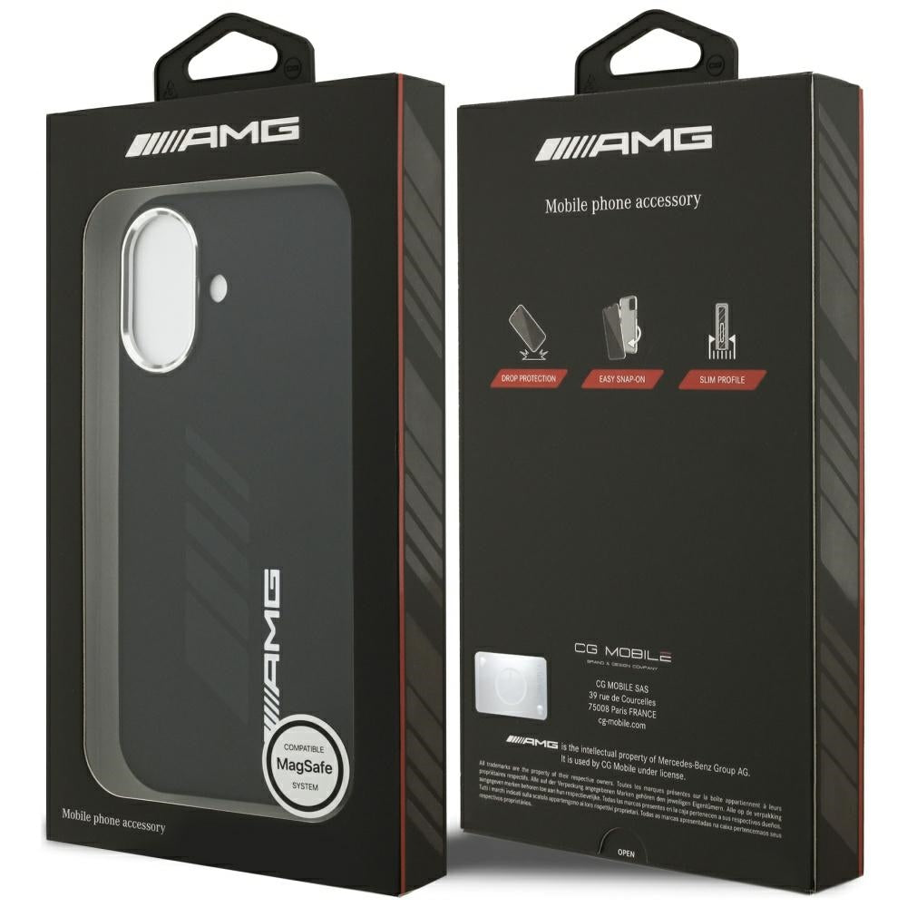 AMG Silicone Oversize Rhombs MagSafe Case for iPhone 17 - Black_7
