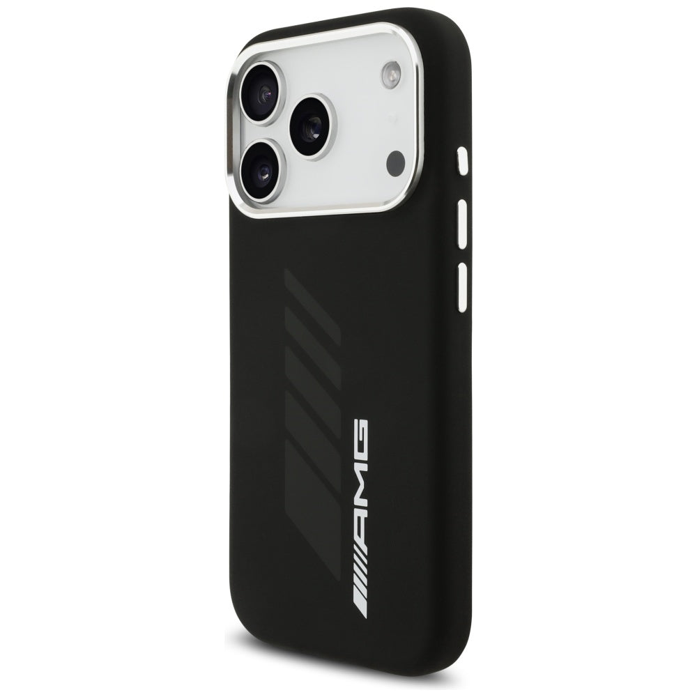 AMG Silicone Oversize Rhombs MagSafe Case for iPhone 17 Pro - Black_1
