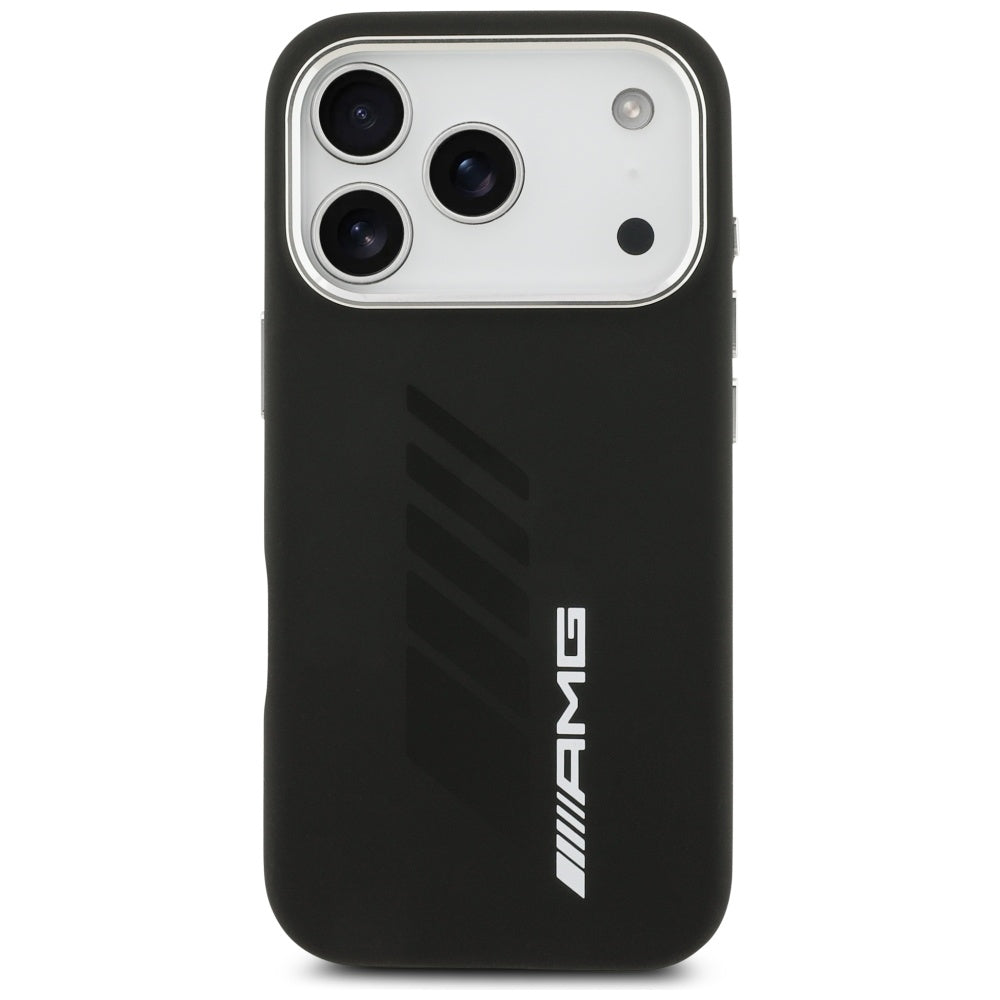AMG Silicone Oversize Rhombs MagSafe Case for iPhone 17 Pro - Black_2