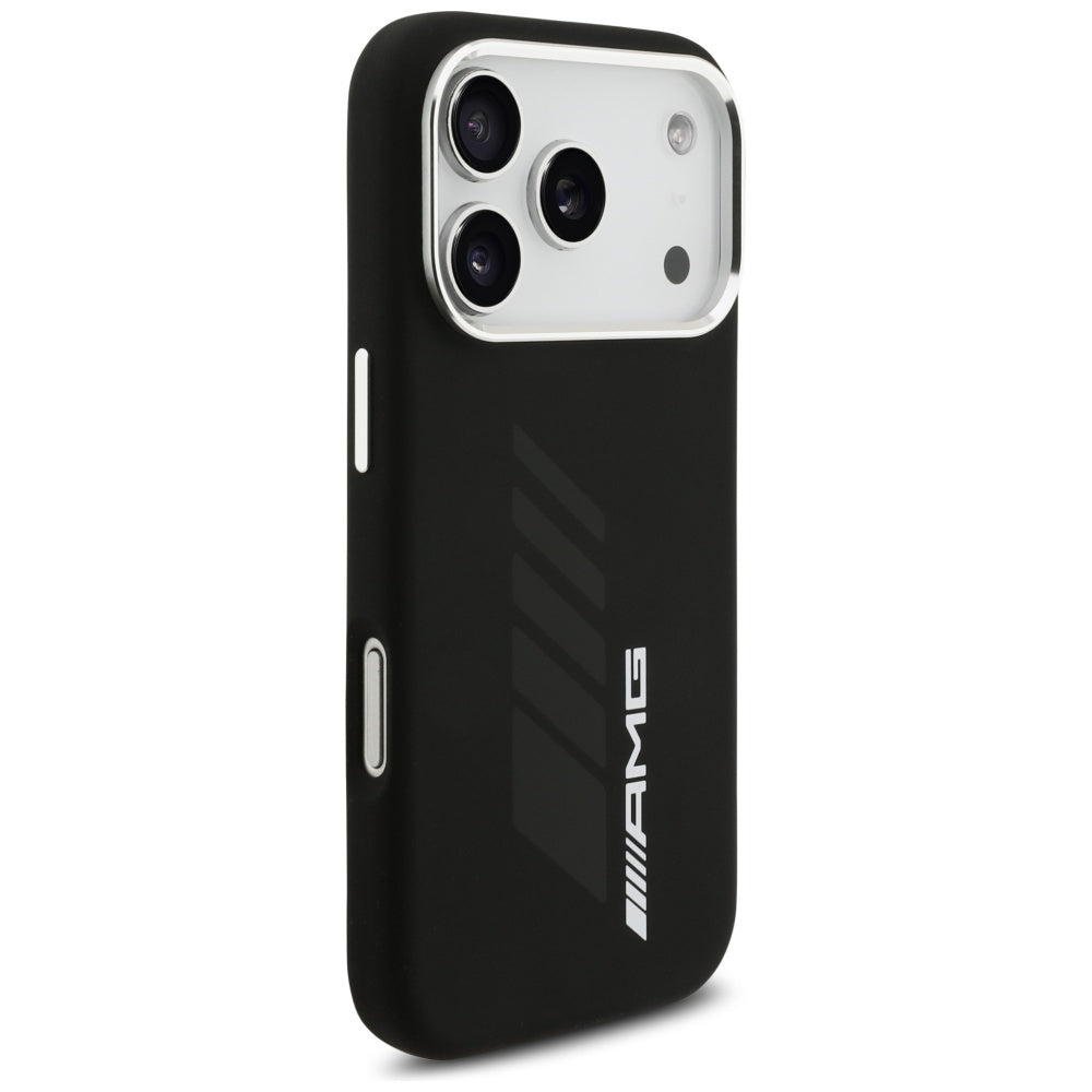 AMG Silicone Oversize Rhombs MagSafe Case for iPhone 17 Pro - Black_3