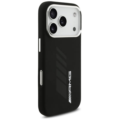 AMG Silicone Oversize Rhombs MagSafe Case for iPhone 17 Pro - Black_3