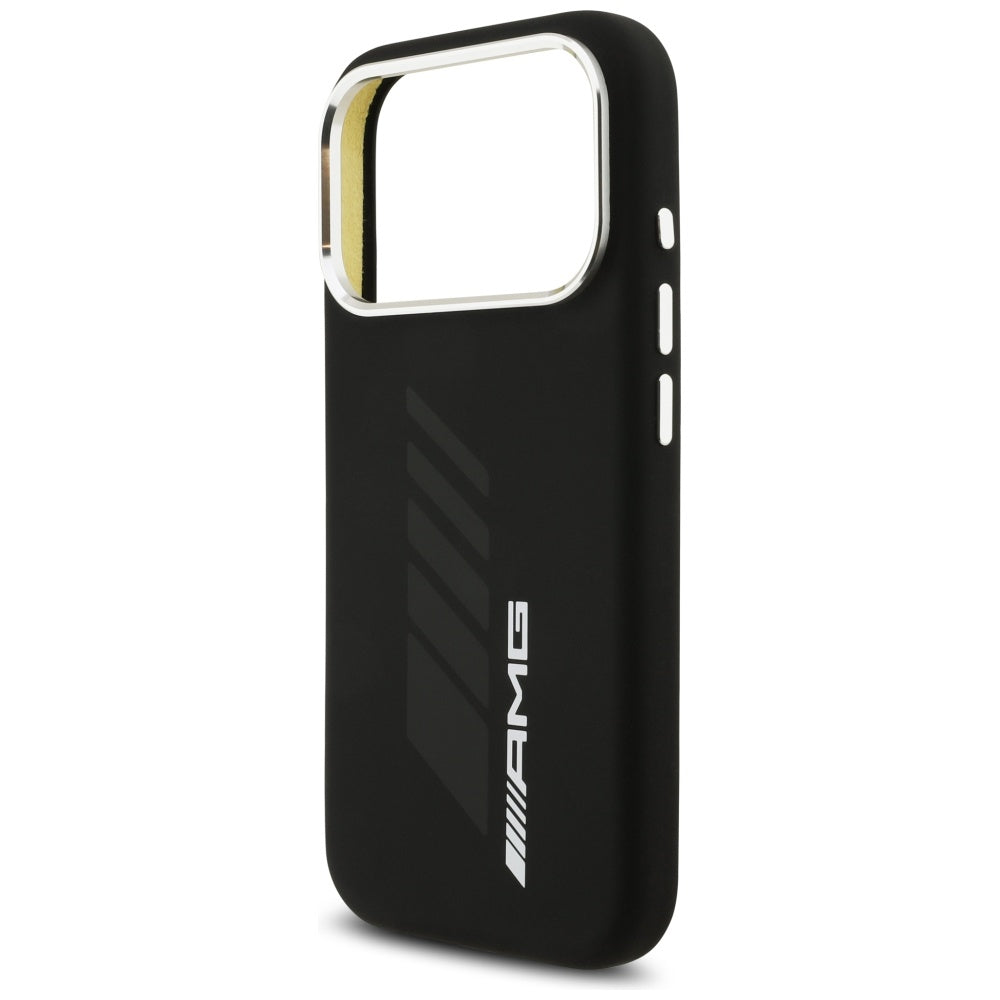 AMG Silicone Oversize Rhombs MagSafe Case for iPhone 17 Pro - Black_5