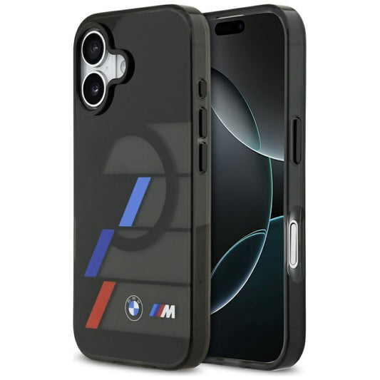 BMW M IML Metal Buttons Tricolor Lines MagSafe Case for iPhone 17 - Black_0
