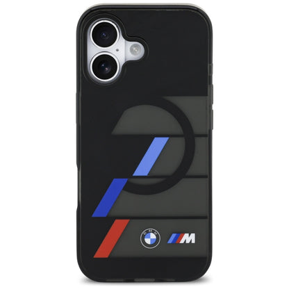 BMW M IML Metal Buttons Tricolor Lines MagSafe Case for iPhone 17 - Black_2