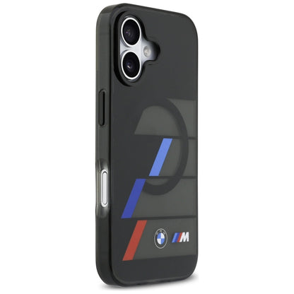 BMW M IML Metal Buttons Tricolor Lines MagSafe Case for iPhone 17 - Black_3