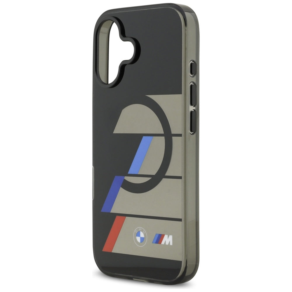 BMW M IML Metal Buttons Tricolor Lines MagSafe Case for iPhone 17 - Black_5