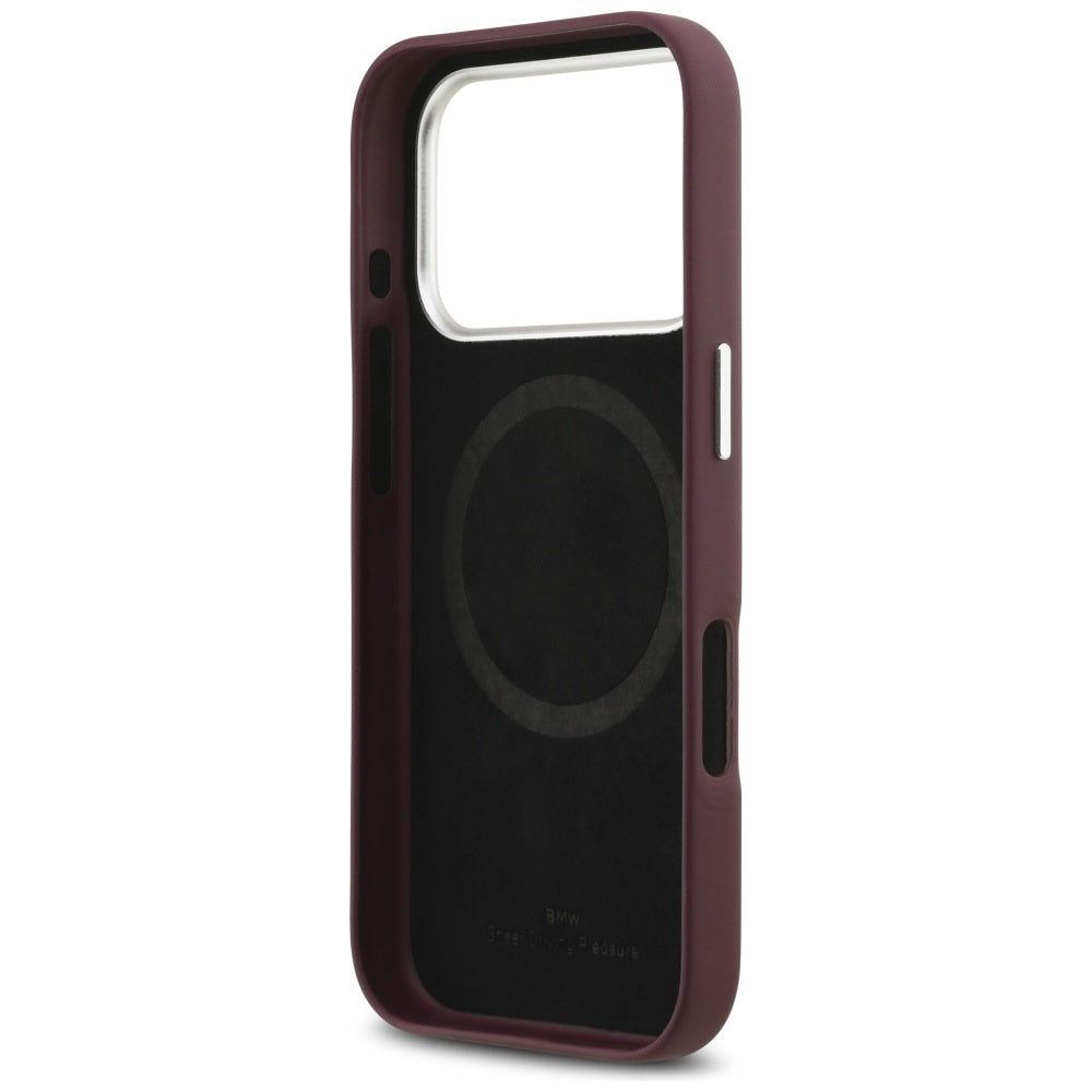 BMW Sign Full Wrapped Metal MagSafe Case for iPhone 17 Pro - Red_6