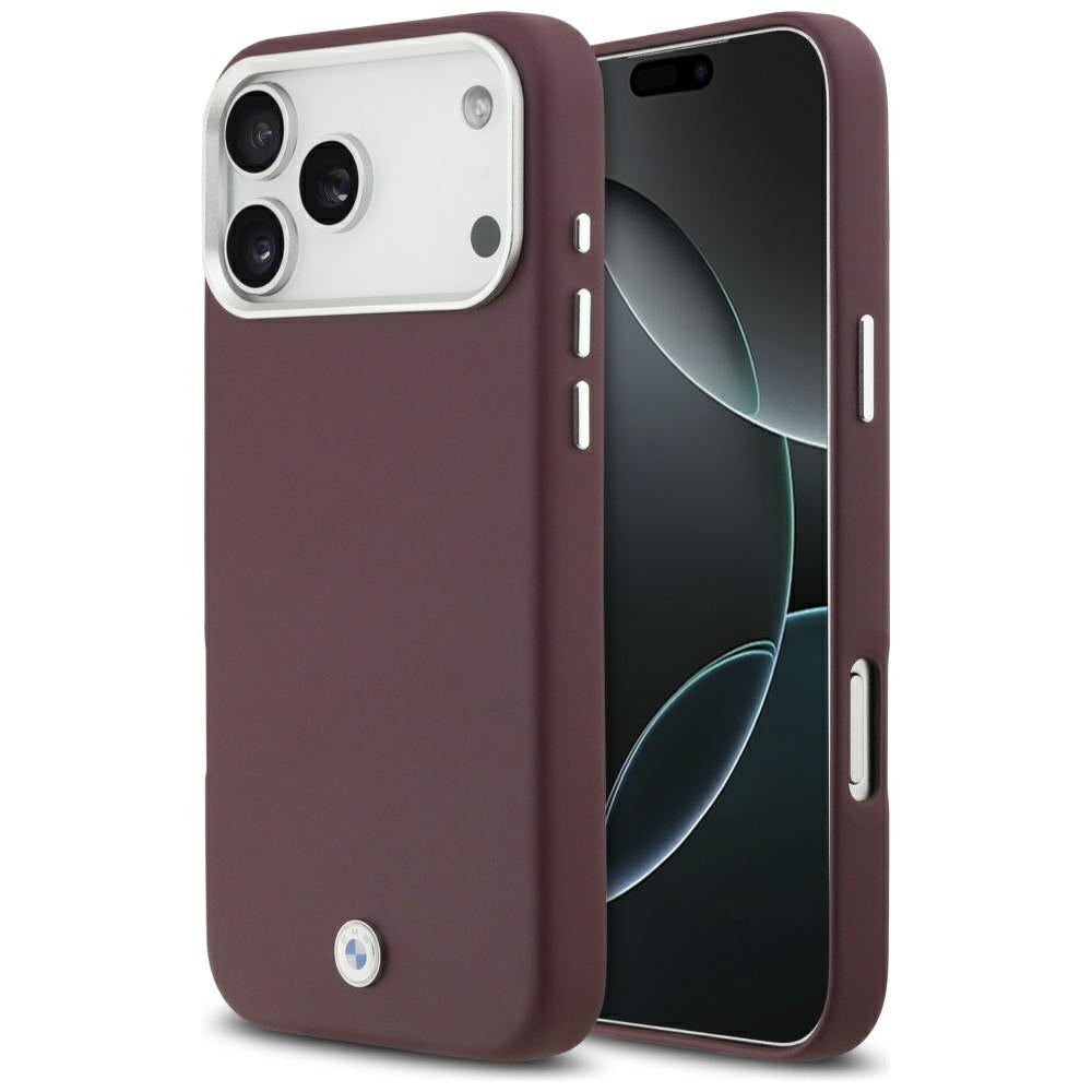 BMW Sign Full Wrapped Metal MagSafe Case for iPhone 17 Pro Max - Red_0