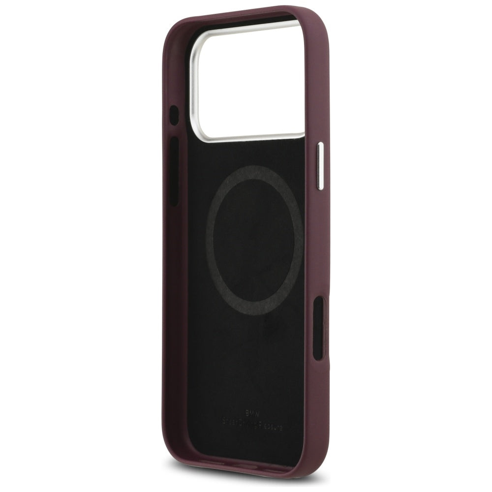 BMW Sign Full Wrapped Metal MagSafe Case for iPhone 17 Pro Max - Red_6