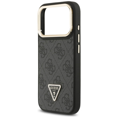 Guess 4G PU Triangle Logo &amp; Stand Camera Magsafe Case for iPhone 17 Pro - Black_5