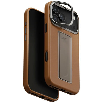 Uniq Heldro Pro Magclick Charging Case for iPhone 17 Pro Max - Brown_0