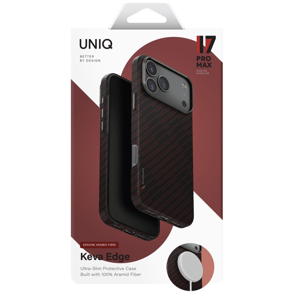 Uniq Keva EDGE Magclick Charging Case for iPhone 17 Pro Max - Orange_5