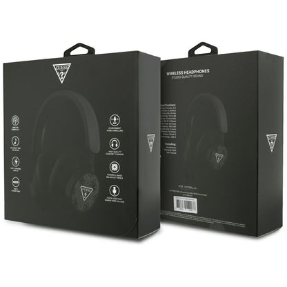 Guess 4G Triangle Logo Bluetooth Over-Ear Headphones - Black_6