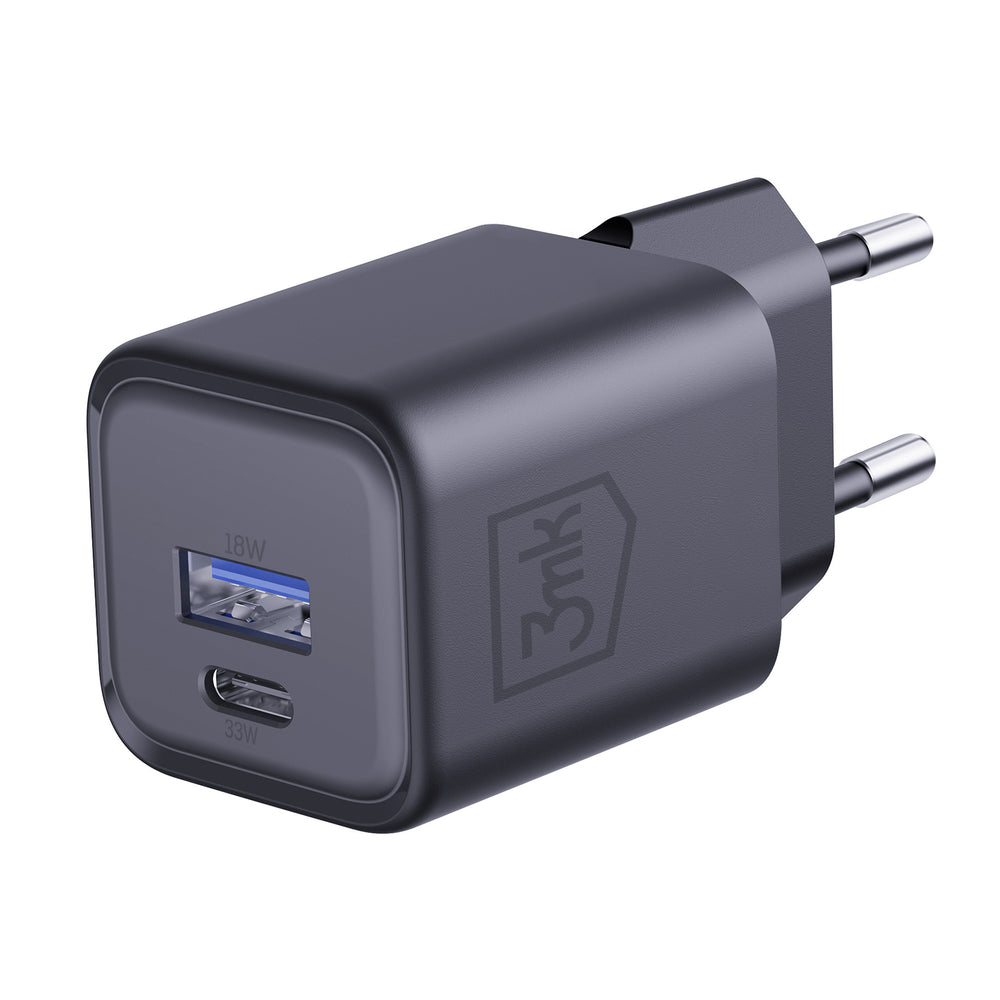 3mk Hyper Charger PD 33W GaN QC4+ PPS AFC FCP SCP 1A1C Wall Charger - Black_17
