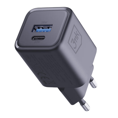 3mk Hyper Charger PD 33W GaN QC4+ PPS AFC FCP SCP 1A1C Wall Charger - Black_5