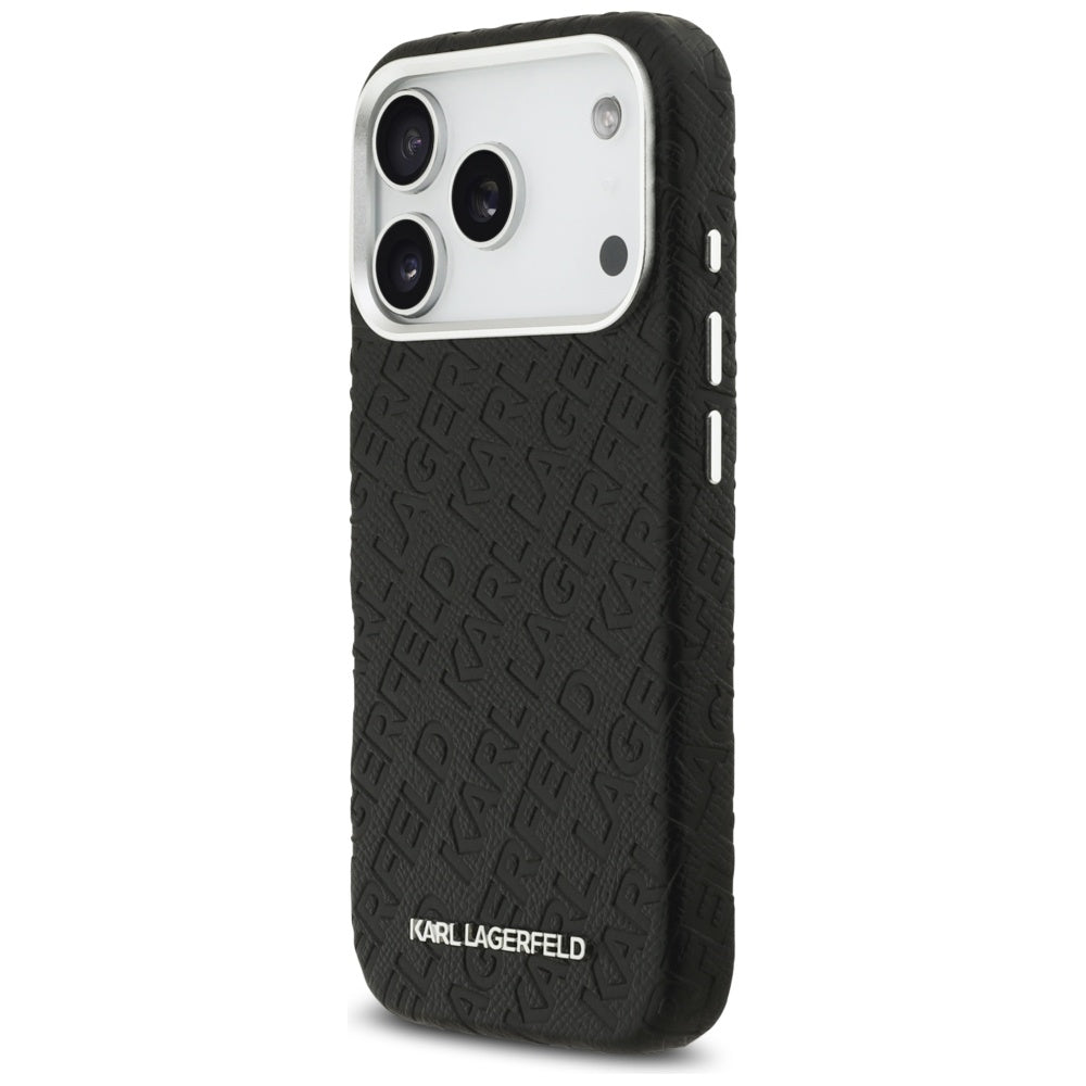 Karl Lagerfeld FW Stamped Karl MagSafe Case for iPhone 17 Pro - Black_1