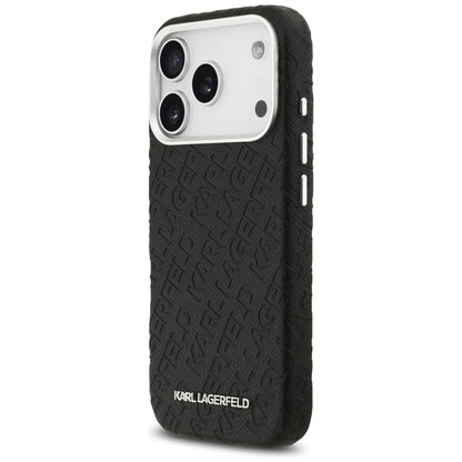 Karl Lagerfeld FW Stamped Karl MagSafe Case for iPhone 17 Pro - Black_1