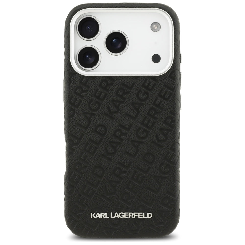 Karl Lagerfeld FW Stamped Karl MagSafe Case for iPhone 17 Pro - Black_2